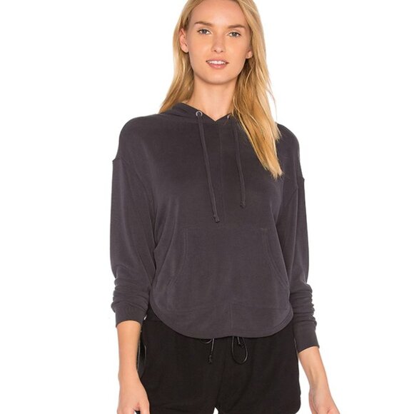 FP Movement Back Into It Hoodie Open Back Black/ Charcoal Gray, Size L - Picture 2 of 9